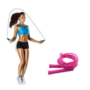 0648 3m Plastic Adjustable Wire Skipping Skip High Speed Jump Rope Cross Fit Fitness Equipment Exercise Workout thumbnail 4