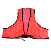 7453 Economy Safety Vest Soft Vinyl With Tie Closure For Identifying Staff And Volunteers Adult Pvc Safety Vest High Visibility For Outdoor Operator thumbnail 2