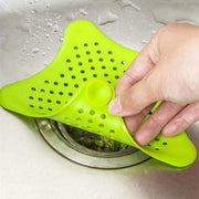 0829 Silicone Star Shaped Sink Filter Bathroom Hair Catcher Drain Strainers For Basin thumbnail 3