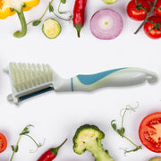 5749 Multipurpose Peeler Brush Vegetable Peeler With Brush Multifunctional Fruits And Vegetable Cleaning Brush Stainless Steel Potato Peelers Home Kitchen Peeler With Long Handle (1 Pc ) thumbnail 5