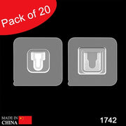1742 Magic Adhesive Plastic Wall Hooks Heavy Duty Hooks (Pack Of 20) thumbnail 7