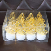 Golden Diya Shaped Led Tealight Candles (12 Pc) thumbnail 5