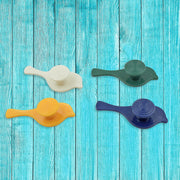 7772 Bird Hook Self Adhesive Hooks Wall Mounted Hook Shower Towel Hook Hat Hooks Rack Coat Hook Door Back Hook Adhesive Hooks For Wall Novelty Wall Hook (4 Pc Set) thumbnail 5