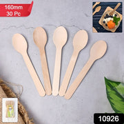 160mm Wooden Spoon  30 Pcs Pack thumbnail 5