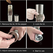 2-in-1 Stainless Steel Salt And Pepper Grinder thumbnail 1