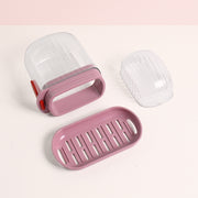 Multipurpose Plastic Soap Dish With Transparent Dust-proof Lid Sabudani (1 Pc) thumbnail 4