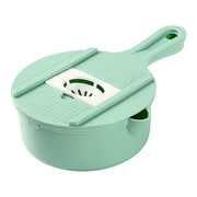 Vegetable Choppers With Drain Basket  6 In 1 Vegetable Slicer Blades (1 Set) thumbnail 2