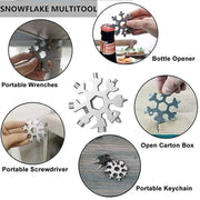 1787 Snowflake Multi-tool Stainless Steel Snowflake Bottle Opener thumbnail 1