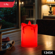 Flameless Melted Design Candles For Decoration (1 Pc) thumbnail 5