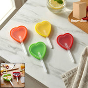 Premium Heart Shape Silicone Popsicle Mold Set 4 Pc thumbnail 1