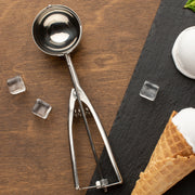 Premium Stainless Steel Ice Cream Scoop With Trigger Release Approx 70 Ml Capacity thumbnail 1
