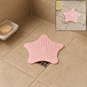 Baby Pink Silicone Star Shaped Sink Filter Bathroom Hair Catcher Drain Strainers For Basin thumbnail 1