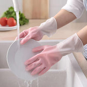 Large Size Reusable Household Cleaning Gloves - (1 Pair) thumbnail 3