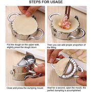 2219 Stainless Steel Dumpling Maker Dough Cutter Pie Mold Tool. thumbnail 5