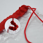 8005 Plastic Waterproof Pouch Transparent Stadium Bags Clear String Bag For Gym Concert Travel Beach Swimming Sport thumbnail 3