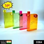 0364 Notebook Style Slim Water Bottle (380 Ml Multicolor) thumbnail 7