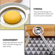 5898 Kitchen Tools Egg Yolk White Separator Stainless Steel Egg White Separator Tools Eggs Yolk Filter Gadgets Kitchen Gadgets Separating Funnel Spoon Egg Divider Tools thumbnail 4