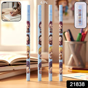 Cartoon Printed Pencil Set For Kids  Cute School Writing Pencils (4 Pc) thumbnail 7