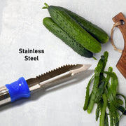 8218 2in1 Multi-purpose Stainless Steel Peeler With Hanging Ring For Vegetables Potato Peeler Carrot Grated Suitable For Peeling And Shredding Fruit And Vegetables Kitchen Accessories Piller (1 Pc) thumbnail 2