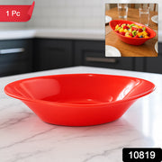 Plastic Marin Serving Bowl  Elegant Oval Deep Bowl (1 Pc  Red) thumbnail 7