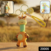 Cute Giraffe Cartoon Keychain (1 Pc) thumbnail 7