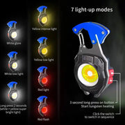 4339 Keychain Led Flashlight Rechargeable Multi Function 6 Lighting Modes Pocket Key Chain Flash Light Usb For Outdoor Campingwalking With Cigarette Lighter thumbnail 4