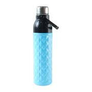 Plastic 1100 Ml Approx Diamond Texture Sports Water Bottle (1 Pc) thumbnail 3
