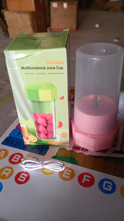 Portable Multifunctional Electric Juicer Cup Usb Juice Maker 6 Blade (350 Ml) thumbnail 5