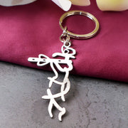 Divine Krishna Flute Design Metal Keychain (1 Pc) thumbnail 5