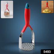 5493 Kitchen Food Masher Fruit Tool Masher Professional Masher Kitchen Tool Kitchen Masher With Comfortable Grip Heavy Duty Potato Masher Perfect For Bean Vegetable Fruits Masher (1 Pc) thumbnail 7