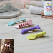 Cute Cartoon Shape Hair Clips (4 Pc) thumbnail 1