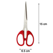 1800 Stainless Steel Scissors With Plastic Handle Grip 160mm (1pc Only) thumbnail 3