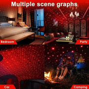 7396b Usb Star Projector Night Light Adjustable Romantic Interior Car Lights For Bedroom Car Ceiling And Party Decoration thumbnail 5
