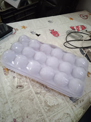 5727 18 Grid Egg Holder Storage Shock-proof Egg Container With Buckle Egg Carrier Egg Tray Egg Shelter Effective Full Seal Egg House Use For Fridge Camping Kitchen thumbnail 6