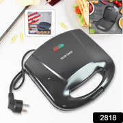 2818 Sandwich Maker Makes Sandwich Non-stick Plates Easy To Use With Indicator Lights thumbnail 5