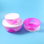 Apple Set Of 3 Plastic Storage Containers (1 Pc) thumbnail 3