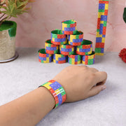 Colorful Snap Slap Bracelet Toy (12 Pc Set ) thumbnail 4