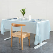 Waterproof Disposable Plastic Table Cover 137  183 Cm thumbnail 5