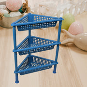 2812 Triangle Storage Plastic 3-tier  Rack Shelf For Kitchen Living Room Bathroom Office thumbnail 2