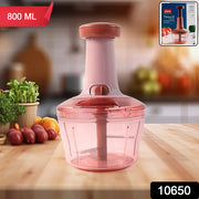 Apex Smart Manual Vegetable  Fruit Chopper With 800 Ml Capacity thumbnail 7