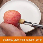 5506 Fruit Core Stainless Steel Set Core Remover For Apple And Pear Kitchen Prep Tool Fruit Core Remover Tool With Soft Handle Apple Corer Stainless Steel Kitchen Gadget Dishwasher Safe thumbnail 4