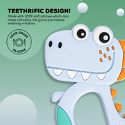 Silicone Dinosaur Teether For Baby (1 Pc  Mix Design  Color) thumbnail 3