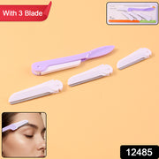 Eyebrow Facial Hair Razor With 3 Replaceable Blades thumbnail 7