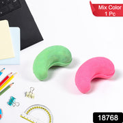 Cashew Nut Eraser Rubber Erasers (1 Pc  Mix Colour  Design) thumbnail 5