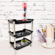 Apex Small Multiuse Plastic Storage Rack Organizer 3-tier thumbnail 2