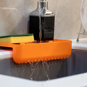 8887  Multi Functional Drainer Shelf Sink Storage Holder Sink Colander Strainer Basket (1 Pc) thumbnail 4