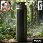 Premium Stainless Steel Sports Water Bottle With Flip Top Lid 900 Ml thumbnail 7