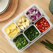 Fridge Storage Boxes Freezer Storage Containers Container For Kitchen Storage Set Storage In Kitchen Vegetable Storage Draining Crisper Refrigerator Food Box (1 Pc) thumbnail 2