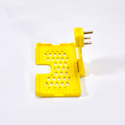 6498 Multi-purpose Wall Holder Stand For Charging Mobile Just Fit In Socket And Hang (Yellow) thumbnail 1