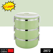 2872 Multi Layer Stainless Steel Hot Lunch Box (3 Layer) thumbnail 6